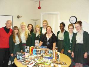 Members of Greenbank Interact Club visit Alder Hey Childrens Hospital in Liverpool, accompanied by Rotarian Ted Mason.